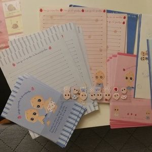 Letter set with stickers